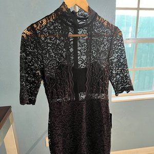 Express Black Lace Dress
